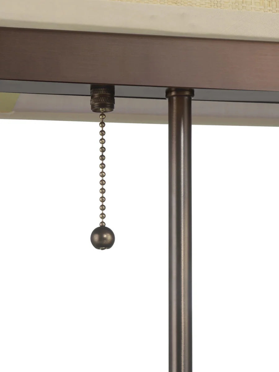 Museum-style desk lamp with antique finish, perfect for classic interiors, home offices, or reading corners.