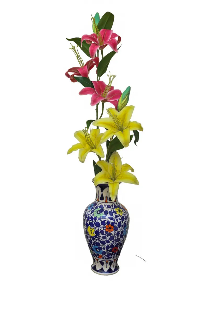 Handcrafted ceramic flower vase large Height - 38cm