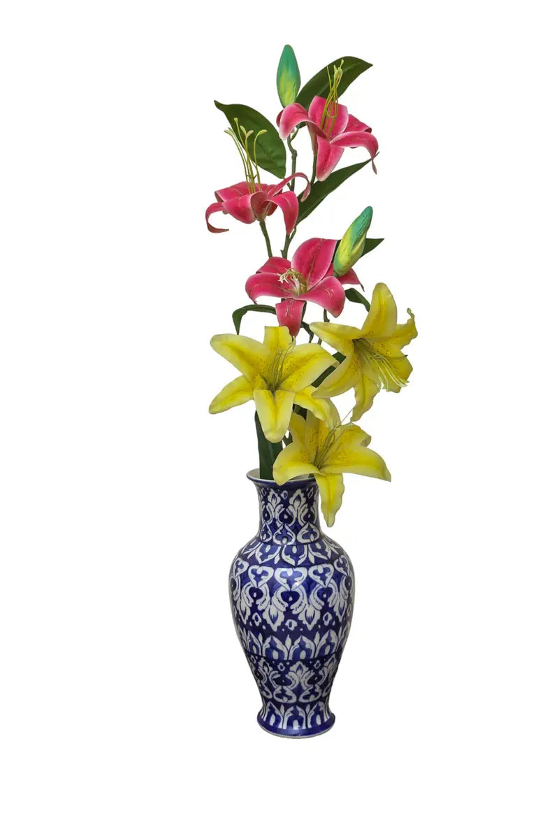 Handcrafted ceramic flower vase large Height - 37cm