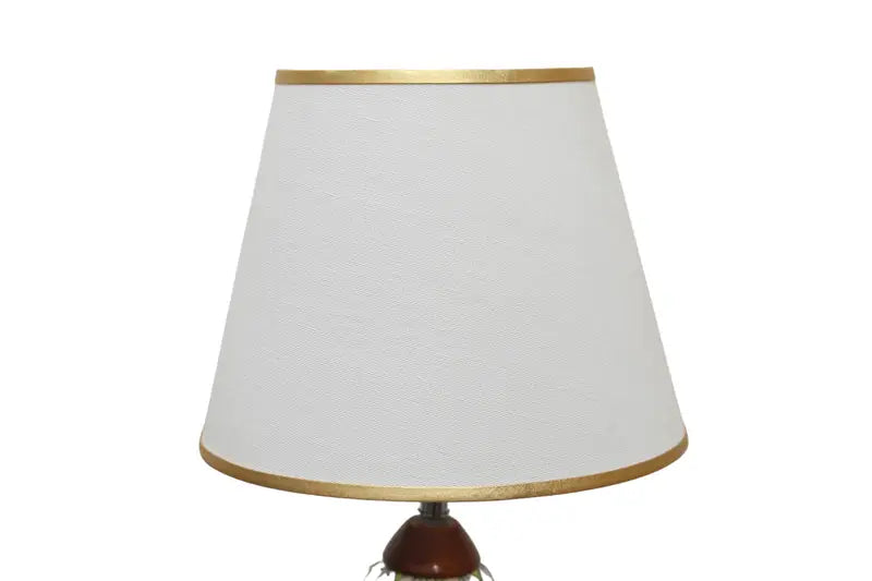 Yellow handcrafted ceramic table lamp - 58cm