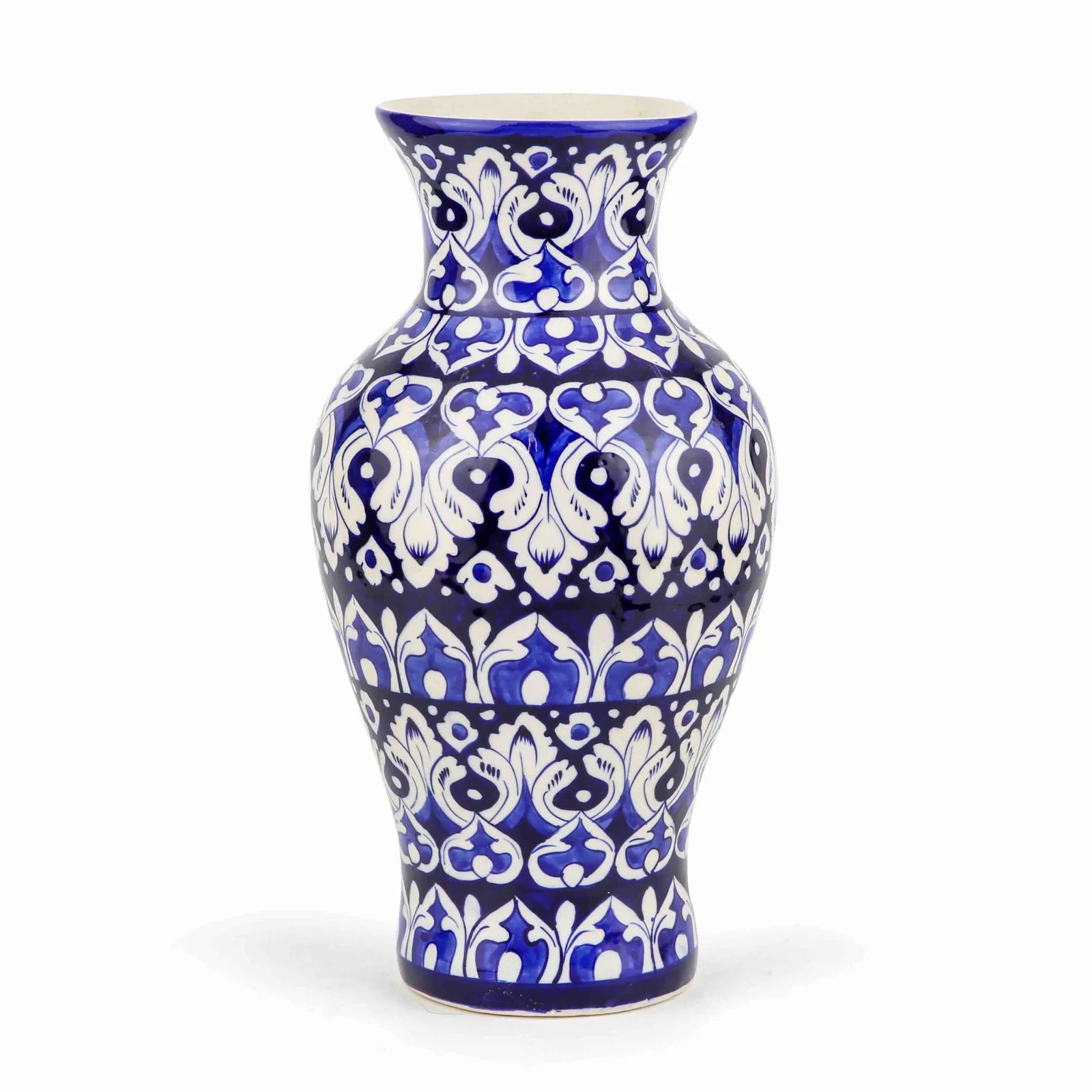 Blue Pottery Large Vase for Bouquet 43 cm
