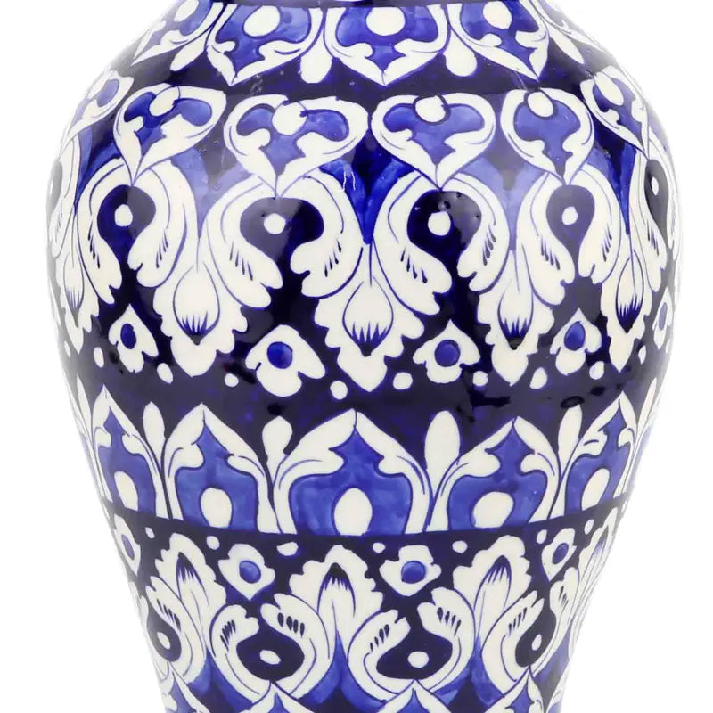 Blue Pottery Large Vase for Bouquet 43 cm